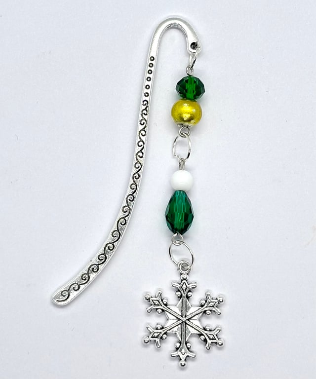 Snowflake Bookmark,stocking fillers,Secret Santa 
