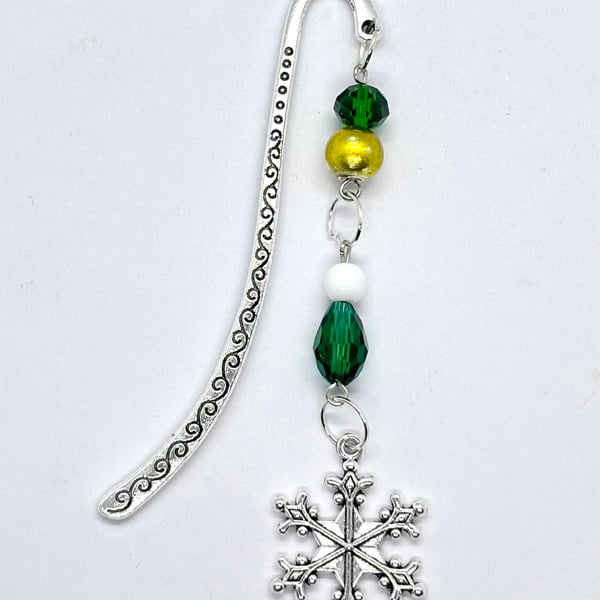 Snowflake Bookmark,stocking fillers,Secret Santa 