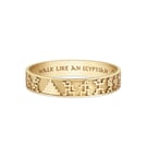 Walk Like An Egyptian bangle by TuTTuT - 18 carat gold plated silver bangle