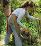 Gardeners Apron with Harvesting Pouch, Pockets for Secateurs & Phone.Tan Canvas  - Image 1