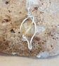 Small wire leaf Citrine pendant. Wire wrapped necklace. November Birthstone. - Image 1