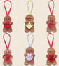Heart Message Gingerbread Decoration - Personalised Embroidered Character - Image 2