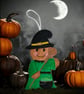 Witch, Gingerbread Embroidered Hanging Keepsake, Halloween  - Image 4