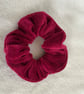 Red Velvet Scrunchie Hair Accessory - Image 2
