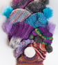 Hat hand made crochet puff stitch with handmade faux fur detachable pompom  - Image 2