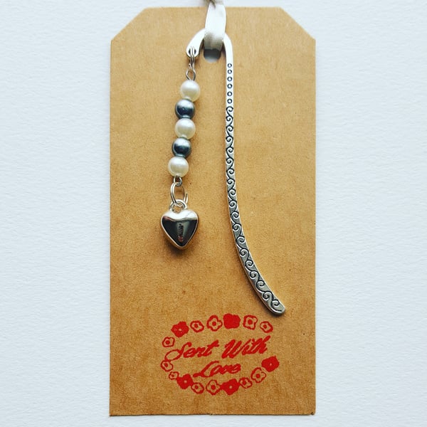 Heart Charm Bookmark