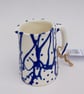 half pint blue slip jug - Image 1