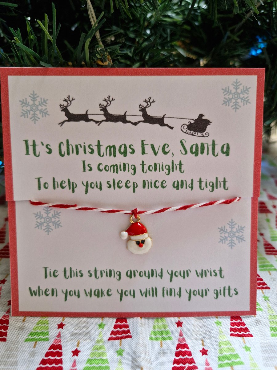 Christmas Eve Wish Bracelet - Santa