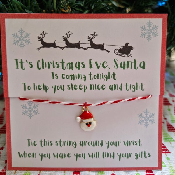 Christmas Eve Wish Bracelet - Santa