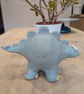 Ceramic stegosaurus ornament, dinosaur figurine  - Image 4