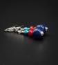 Turquoise, Lapis Lazuli, Coral and sterling link necklace, Sagittarius jewelry - Image 7