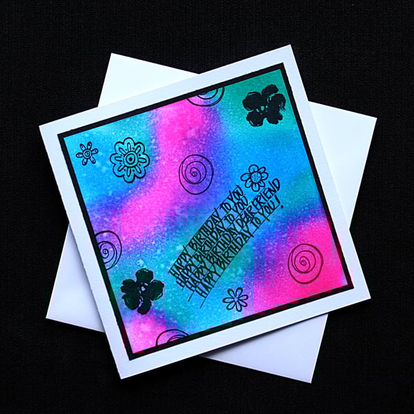 Happy Birthday To You - Handcrafted Birthday Card - dr16-0029