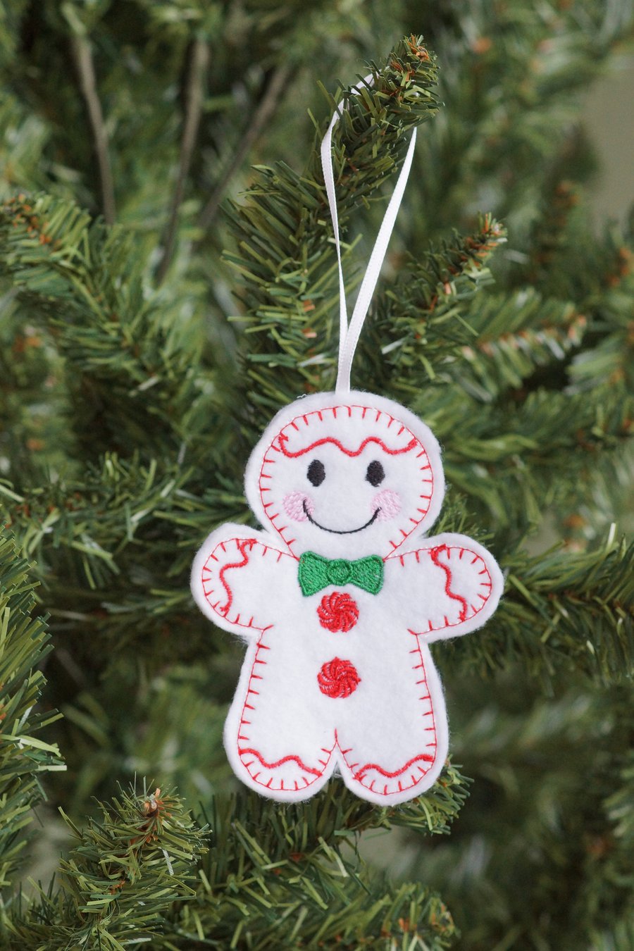 gingerbread snowman hanging decoration