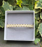 Ivory and Gold Macrame Bracelet - 14ct gold filled, Adjustable  - Image 3