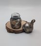 Handmade Polymer Clay Mushroom Jar Tiny 15ml Fantasy Decor Toadstool Style - Image 2