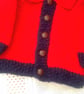 Knitted Chunky Jacket with a Collar for a Child, Child's Jacket, Winter Jacket - Image 4