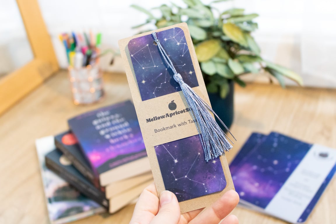 Endless Cosmos Bookmark with Tassel