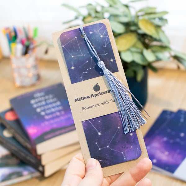 Endless Cosmos Bookmark with Tassel