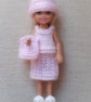 KNITTING PATTERN PDF Little Sister in Baby Pink - Image 1