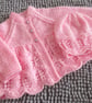 14" Newborn Matinee Coat & Hat - Image 1