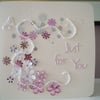 Floral, twirly romantic card