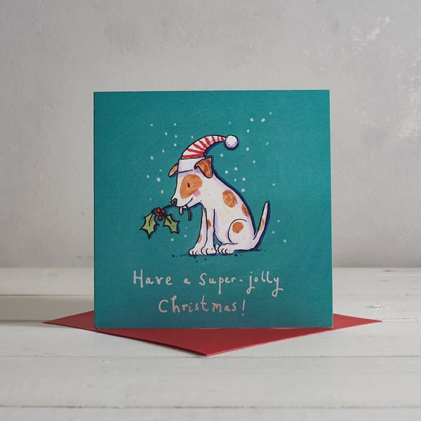 Super Jolly Christmas Dog Card