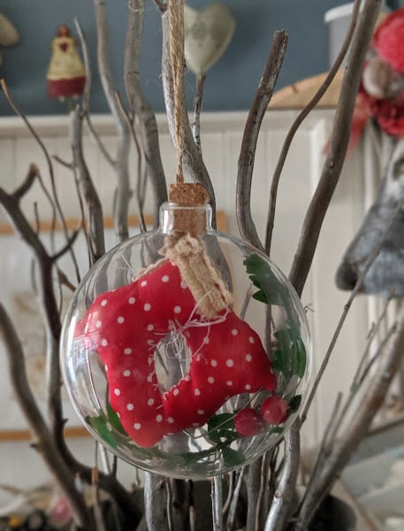 Ice skates in a bauble