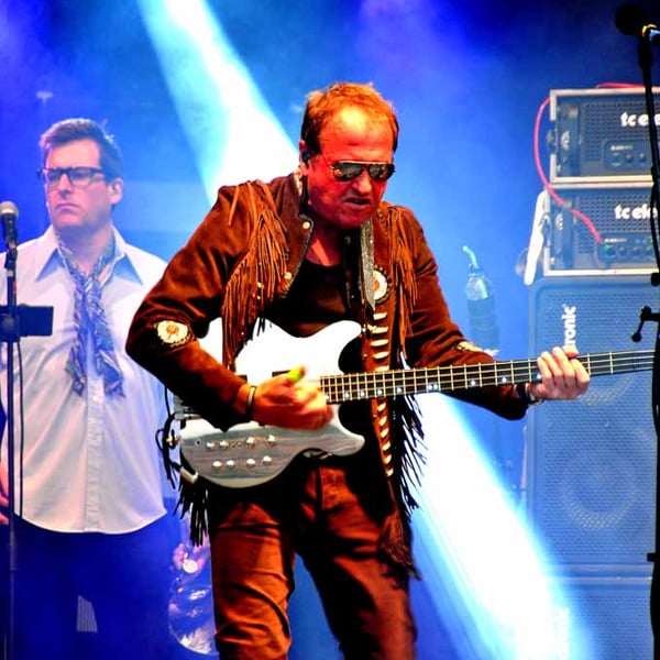 Mark King Level 42 In Concert Photograph Print