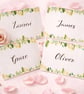 Tropical Wedding Menu Cards - Matching Floral Reception Table Menus - Image 2