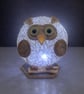 Owl Light – Handmade Twine Owl with Fairy Lights, Rustic Woodland Home Decor
