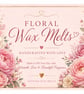 Personalised Floral Wax Melt Gift Box - Peony & Rose Handmade Gift - Image 4