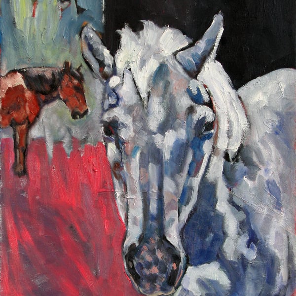 Old Grey Horse Kent Painting on canvas