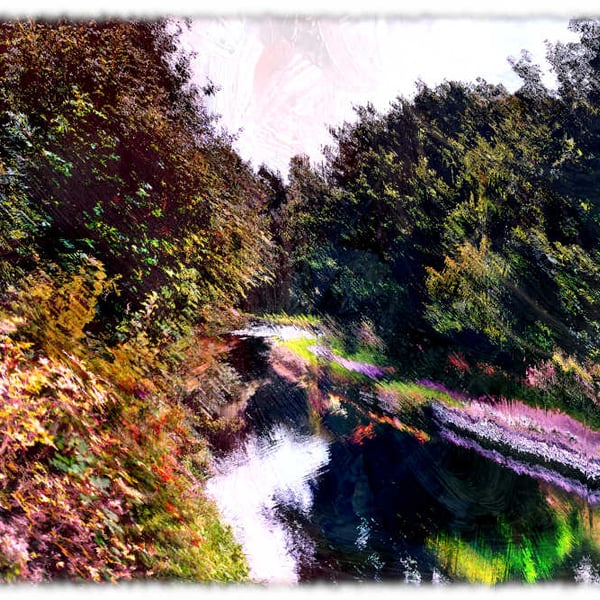 The Chesterfield Canal Picture, Worksop Print Photo. Digital Art