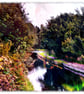 The Chesterfield Canal Picture, Worksop Print Photo. Digital Art - Image 1