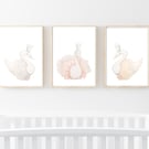 Swan Nursery Wall Art - SET OF 3