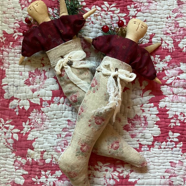Primitive Stocking Decoration