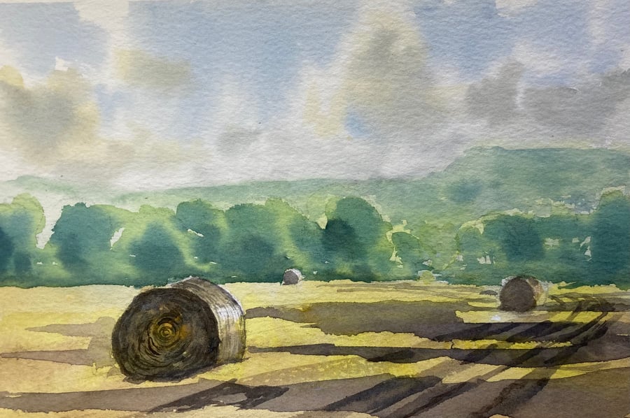 En plein air mid summer 2023 (Original watercolour painting)  