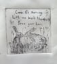 Two Hares, Drypoint Print - Image 5