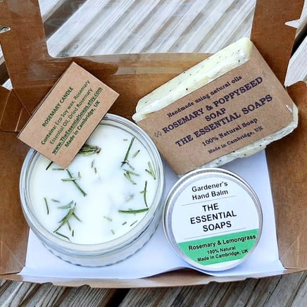 Gifts for Gardeners, Gardener's Soap, Hand Balm, Soy Wax Candle, Gardening