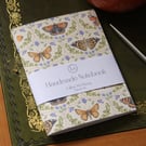 Handmade Butterfly Notebook - Small Notepad for Journalling and To Do Lists