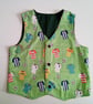 Football Waistcoat, Age 2 years, reversible boys waistcoat, boy's clothing - Image 1