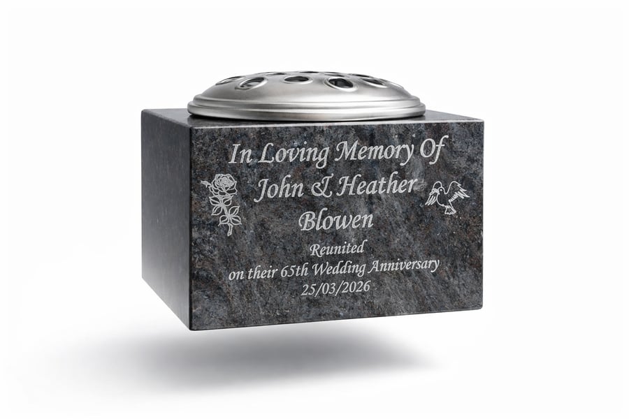  Memorial Grave vase Grave ornament Grave Rose Bowl Cemetery Flower vase