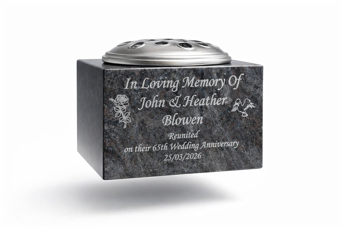  Memorial Grave vase Grave ornament Grave Rose Bowl Cemetery Flower vase