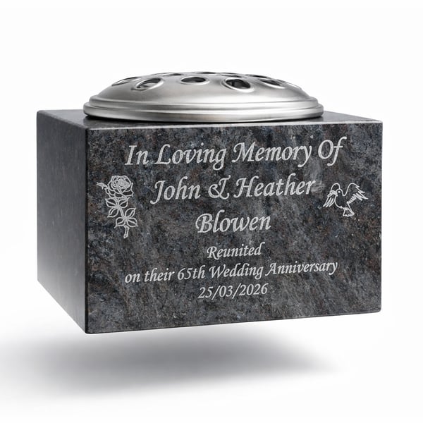  Memorial Grave vase Grave ornament Grave Rose Bowl Cemetery Flower vase
