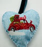 Fabric heart decorations SET 3 - Image 6
