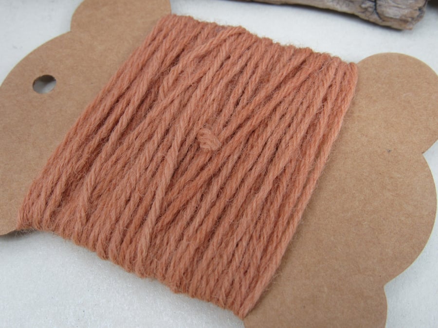 Hand Dyed Natural Cutch Dye Pure Wool Tapestry Thread