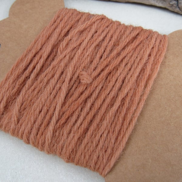 Hand Dyed Natural Cutch Dye Pure Wool Tapestry Thread