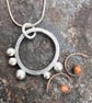 Silver  Seed Pod Necklace