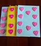 Cerise pink heart buttons - Image 2