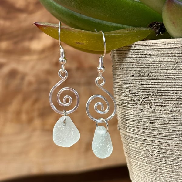 Handmade seaglass earrings 